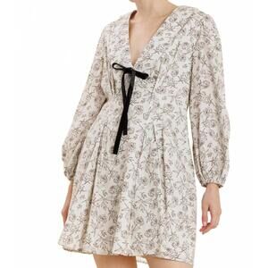 NEW AUREUM blakely mini dress in ivory